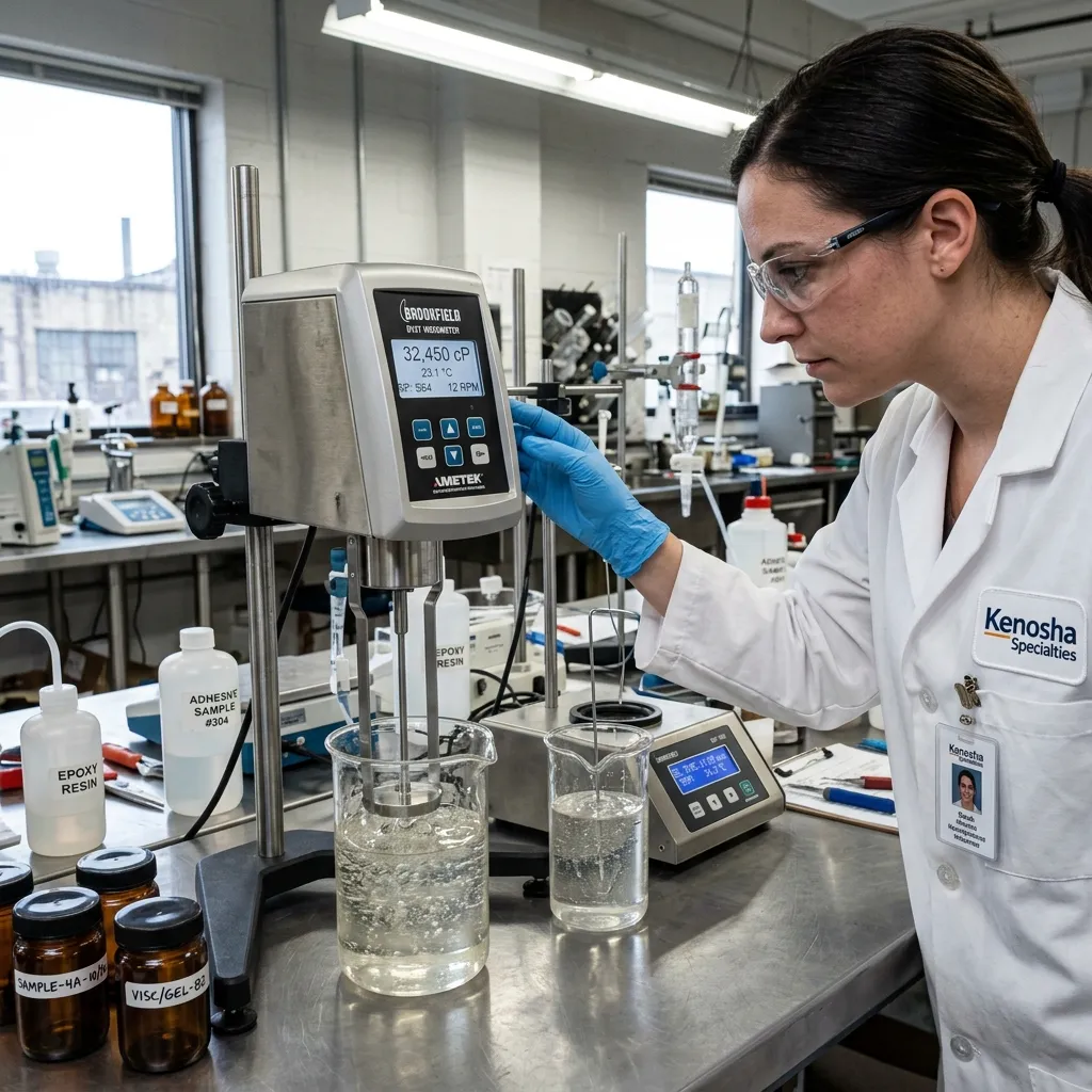 High-tech chemical analysis laboratory equipment testing viscosity